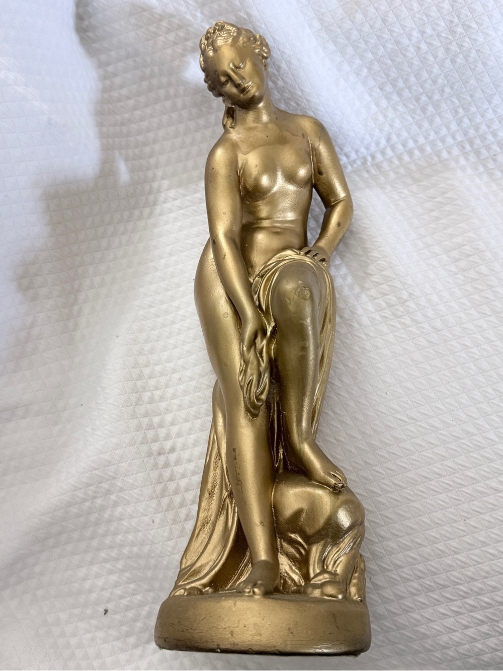 Large 16” Vintage Danesi Art Canada Classical Female Nude Chalkware Statue